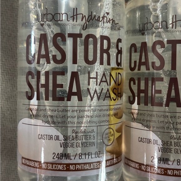 Urban Hydration Castor & Shea Hand Wash Set of 3 - Picture 3 of 5